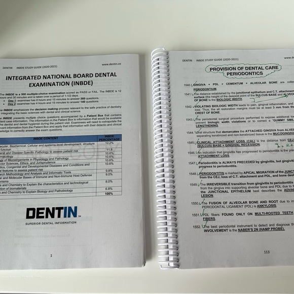 INBDE STUDY MATERIALS -Everything needed to pass: Dental Decks, Mosby ll, Dentin - Picture 8 of 15